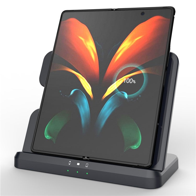 GY-Q10B 3 in 1 Fast Charger Pad Wireless Charging Station for Qi Standard Phone / Samsung Galaxy Watch / Earphon