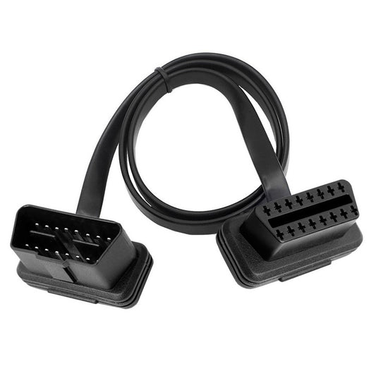 JUNSUNMAY 30cm OBD II 16-stift hane till hona för bil GPS diagnostisk förlängningskabelkontakt ELM327-kabel