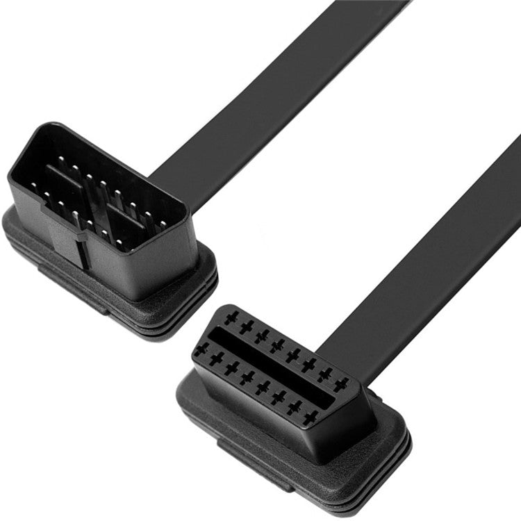 JUNSUNMAY 60cm ELM327 16 Pin OBD II Male to Female Extension Cable with Switch