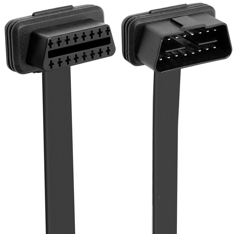 JUNSUNMAY 60cm ELM327 16 Pin OBD II Male to Female Extension Cable with Switch