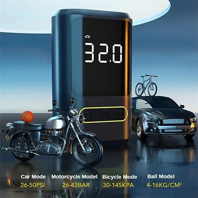 ATJ-8466 17MM luftcylinder Däckpump Luftpump Mobilladdare Power Bank