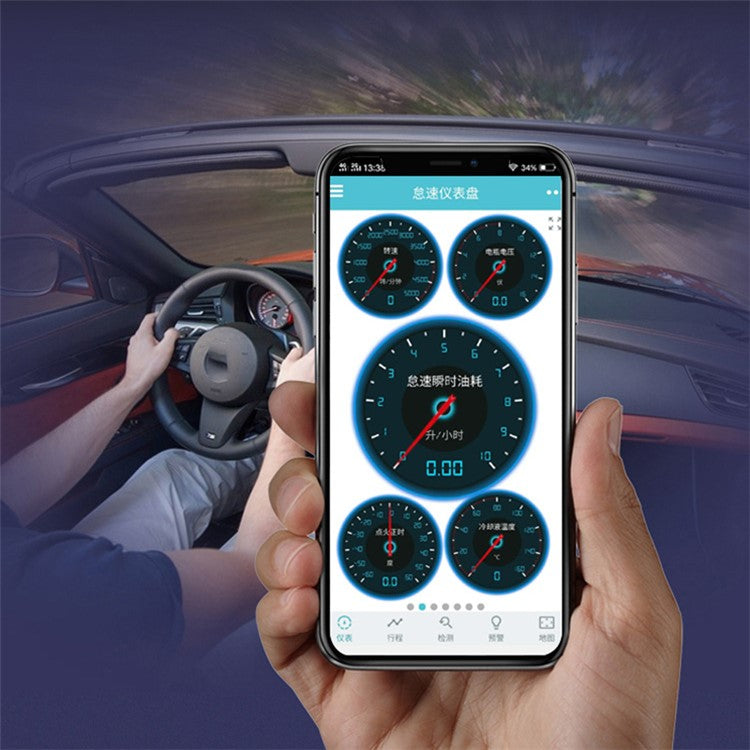 V015 OBD2 Bilfeldiagnostisk skanner Bluetooth-kompatibel elm327 Universal Car Reader Code Engine Tester Tool