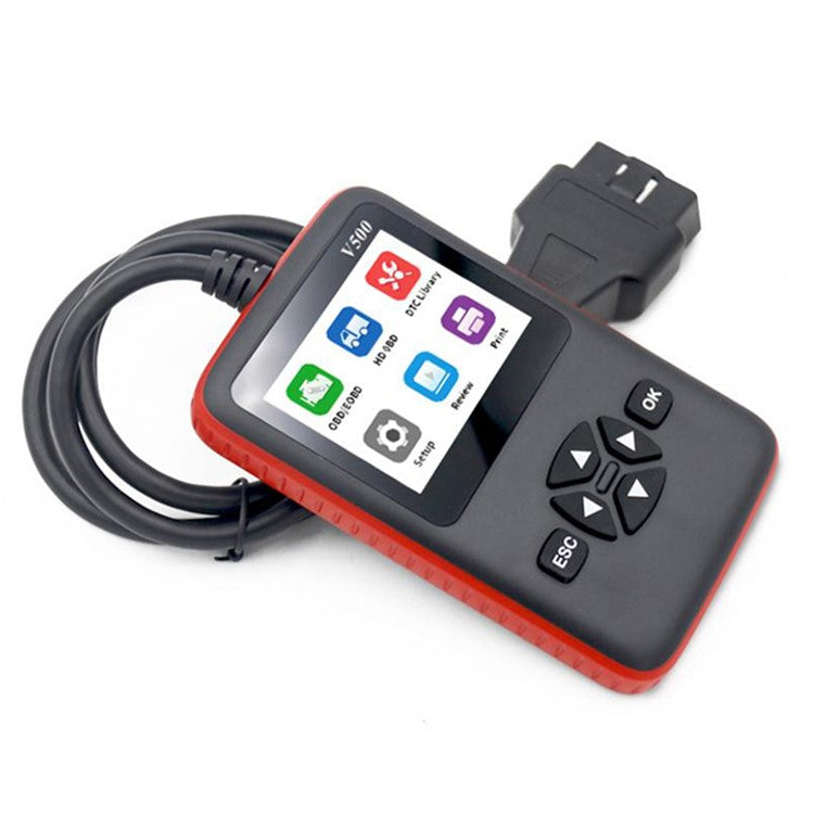 V500 Bilfordon ELM327 OBD2 Motorfelkodsläsare Dieselolja Diagnostiskt verktyg Scanner Analyzer
