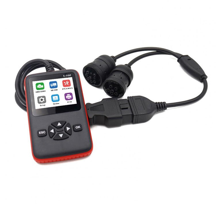 V500 Bilfordon ELM327 OBD2 Motorfelkodsläsare Dieselolja Diagnostiskt verktyg Scanner Analyzer