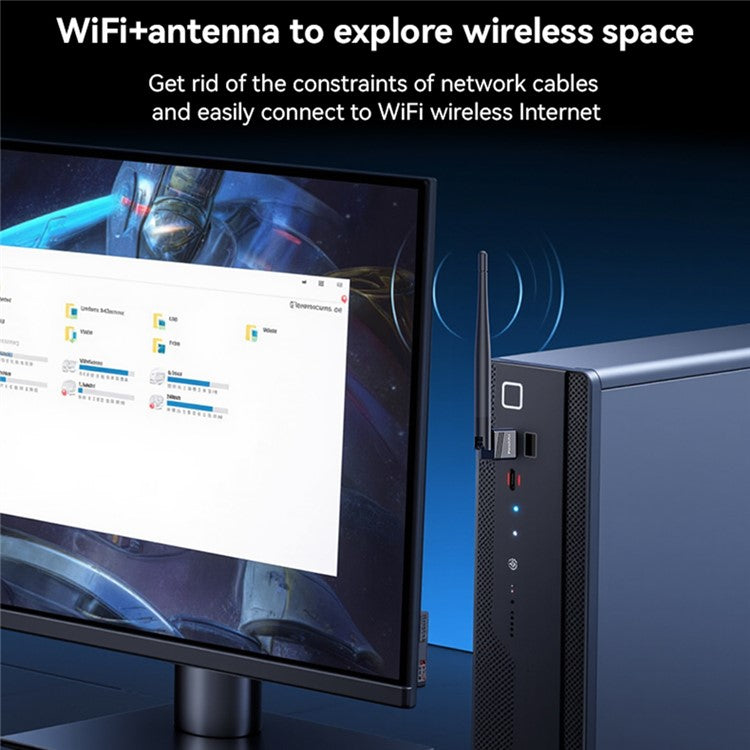 YESIDO WP11 150Mbps High Speed WiFi4 Wireless Dongle USB Adapter with External Antenna