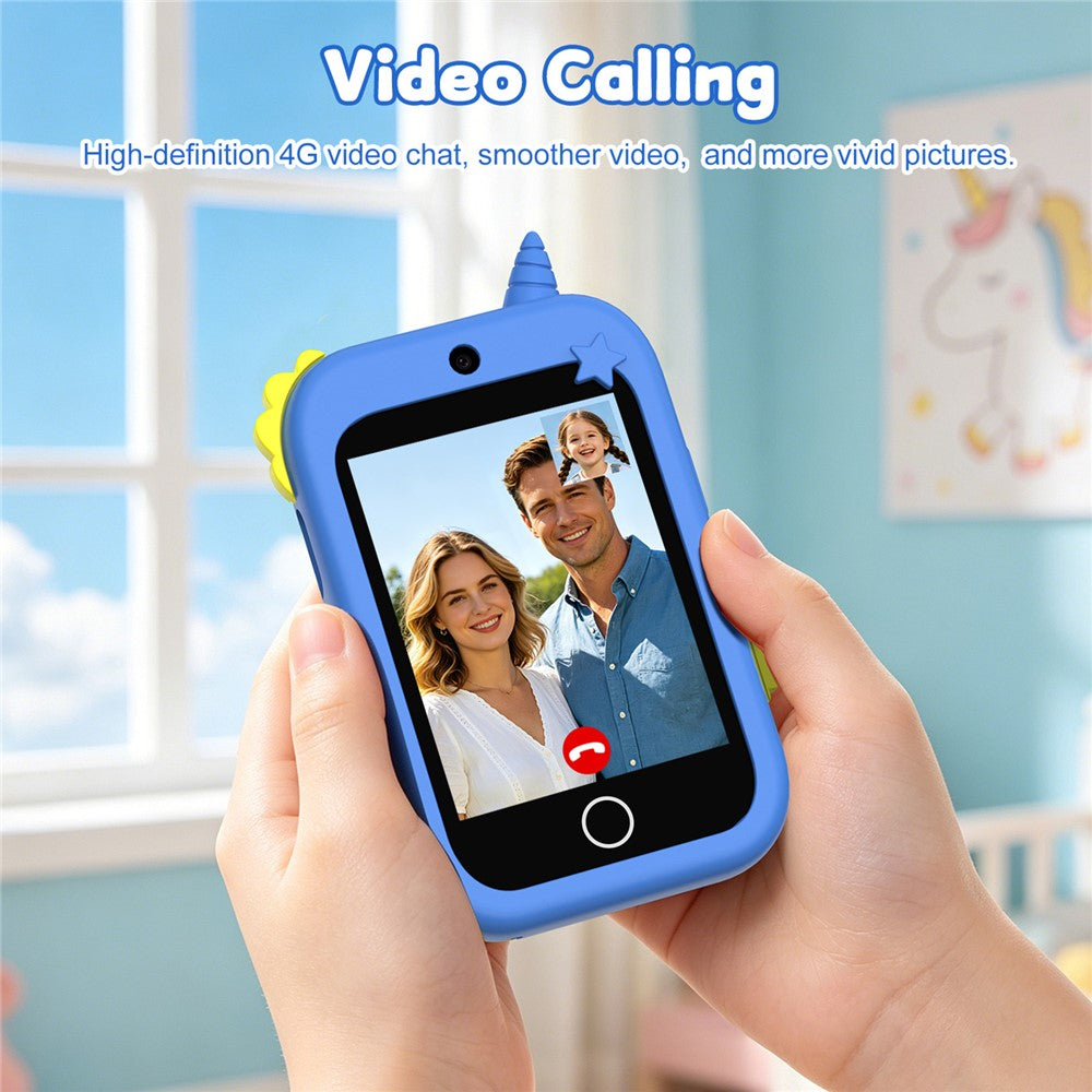 DH19 2.8 Inch Screen 4G Video Call Kids Smart Watch SOS WiFi + LBS Positioning IP65 Waterproof with Lanyard