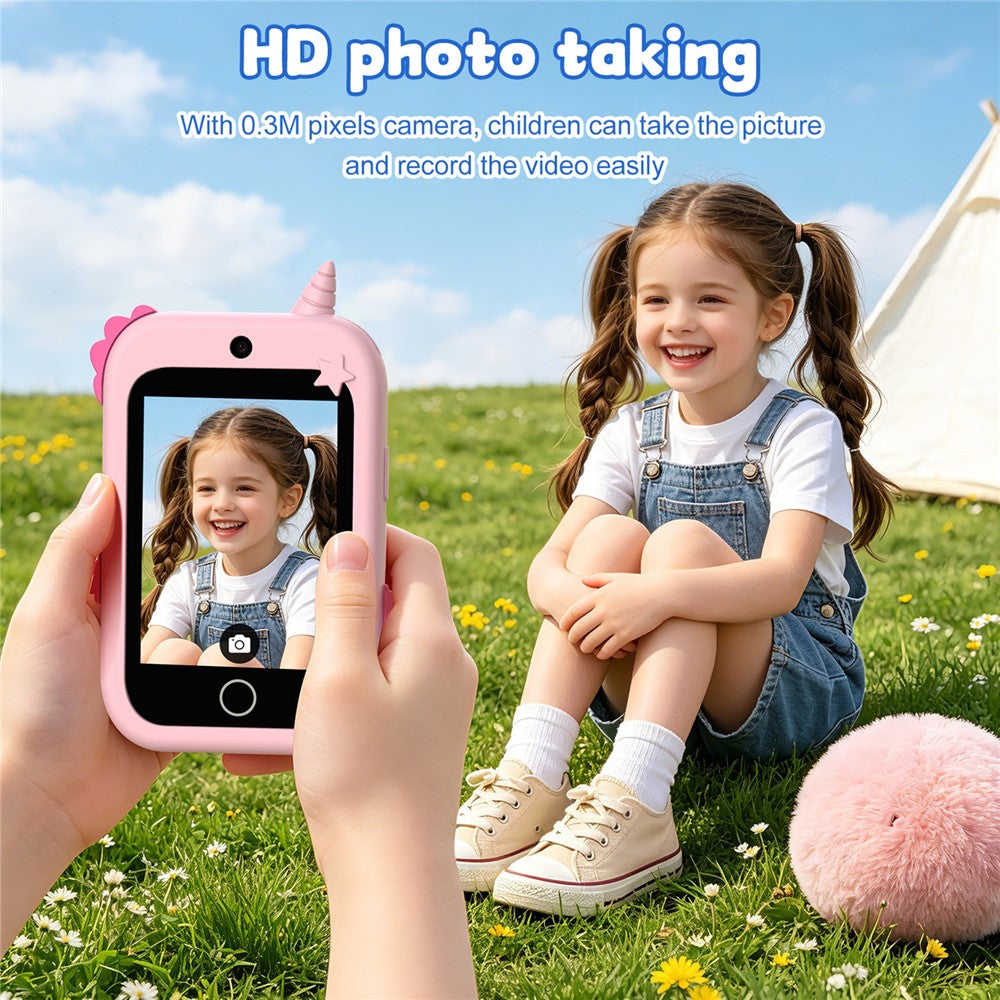 DH19 2.8 Inch Screen 4G Video Call Kids Smart Watch SOS WiFi + LBS Positioning IP65 Waterproof with Lanyard