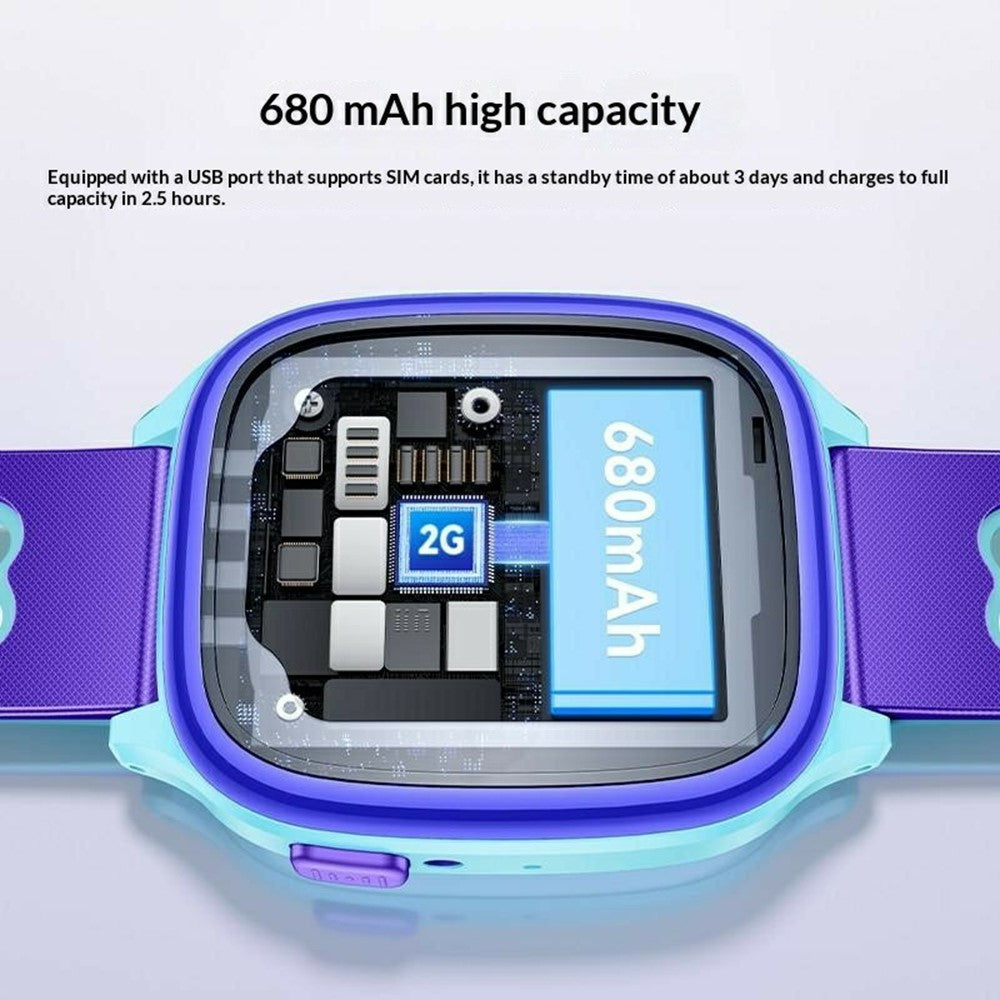 YESIDO IO51 1.44 inch HD Screen Kids Smartwatch 2G LBS Positioning IP65 Waterproof Wristwatch