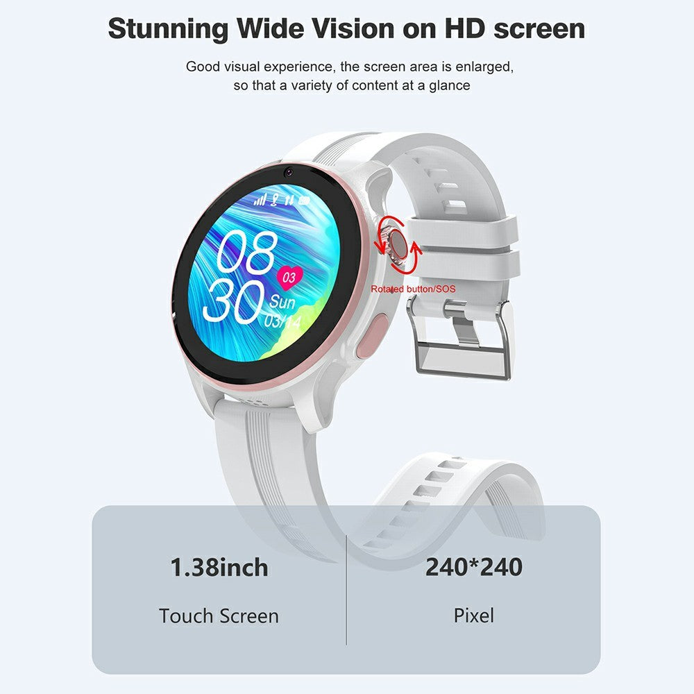 LT46 1.38 Inch IPS Screen 4G Kids Smartwatch GPS Location SOS Video Call IP67 Waterproof