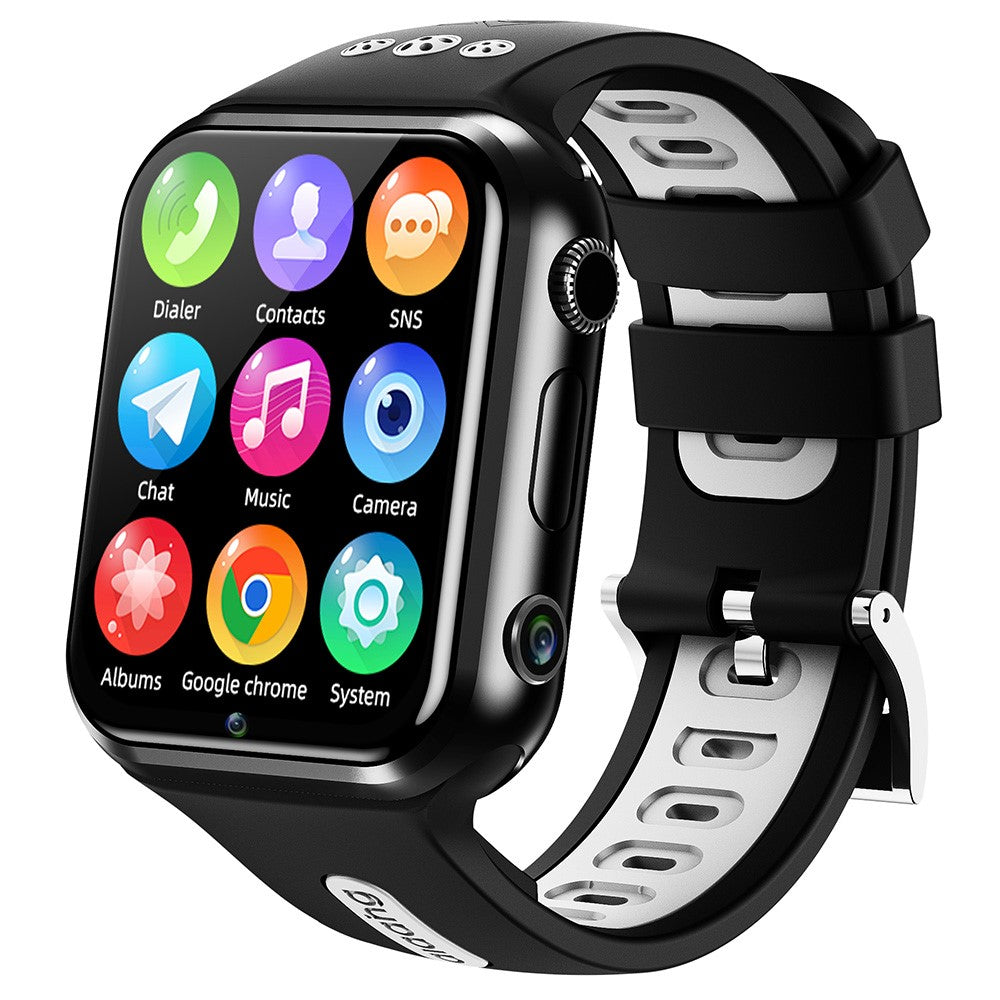 W5PRO 4G Kids Smart Watch Android 9.0 GPS+LBS+WiFi Tracker Video Call Wristwatch with Dual Camera for Boys Girls, 2+16GB