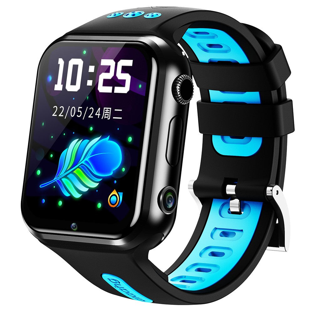 W5PRO 4G Barn Smartklocka Android 9.0 GPS+LBS+WiFi Tracker Videosamtal Armbandsur med Dubbelkamera