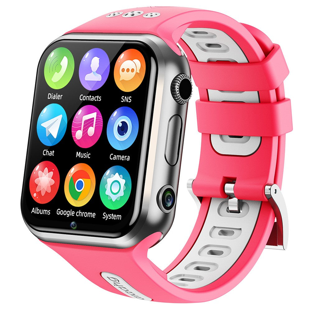 W5PRO 4G Barn Smartklocka Android 9.0 GPS+LBS+WiFi Tracker Videosamtal Armbandsur med Dubbelkamera