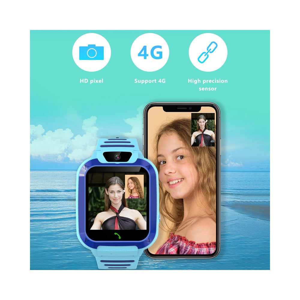 DH11 4G Kids Smart Watch with HD Video Call SOS Alert LBS + WiFi Tracker 1.44 Inch Touchscreen Phone Watch for Boys Girls