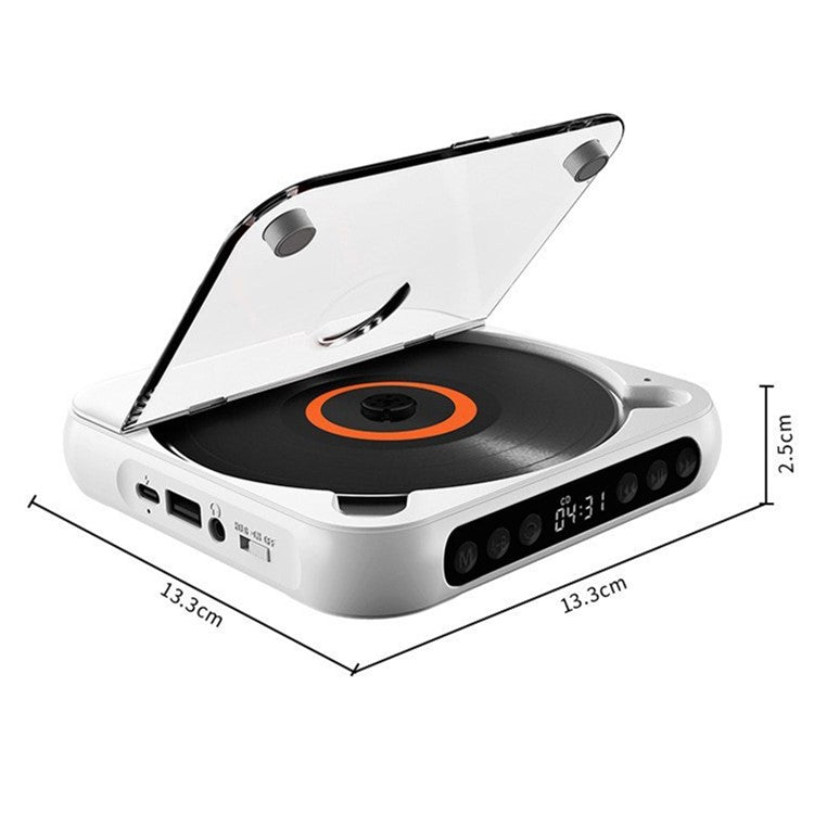 KC-918 CD Player with LCD Screen Portable Bluetooth-compatible Speaker Audio Repeater for Home Ca