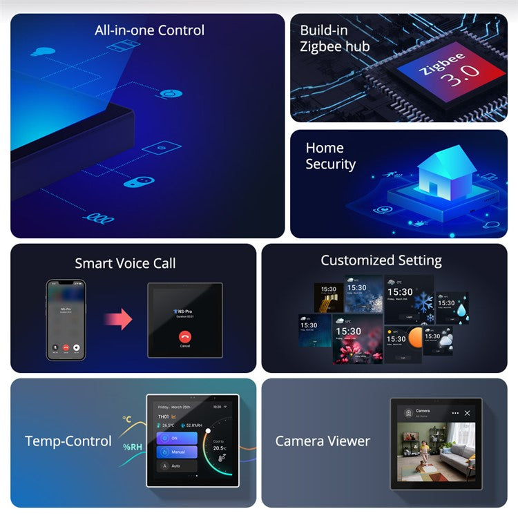 SONOFF NSPanel Pro 120 4.7 Inch Touch Screen WiFi Smart Panel with ZigBee Gateway for Home Automatio
