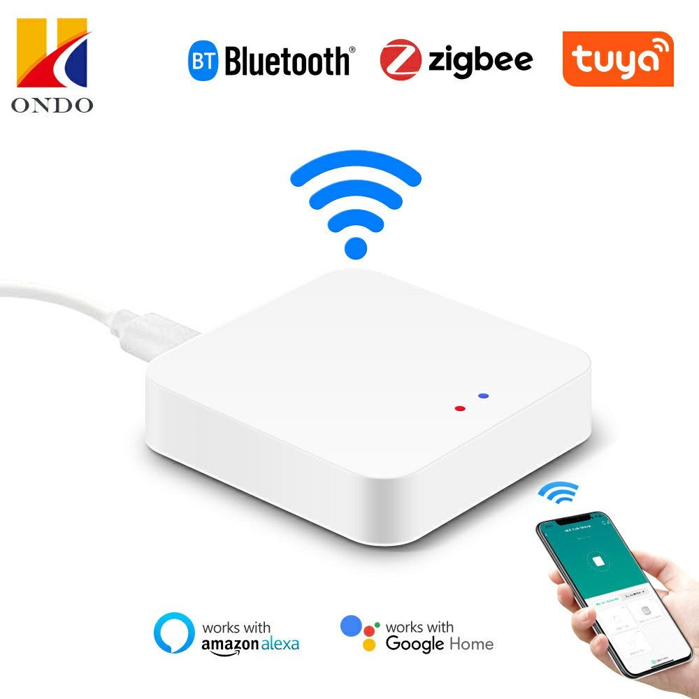 GW02 Tuya Zigbee Bluetooth-compatible Gateway Hub 2 in 1 Multi-Device Control Smart Home Remote Management