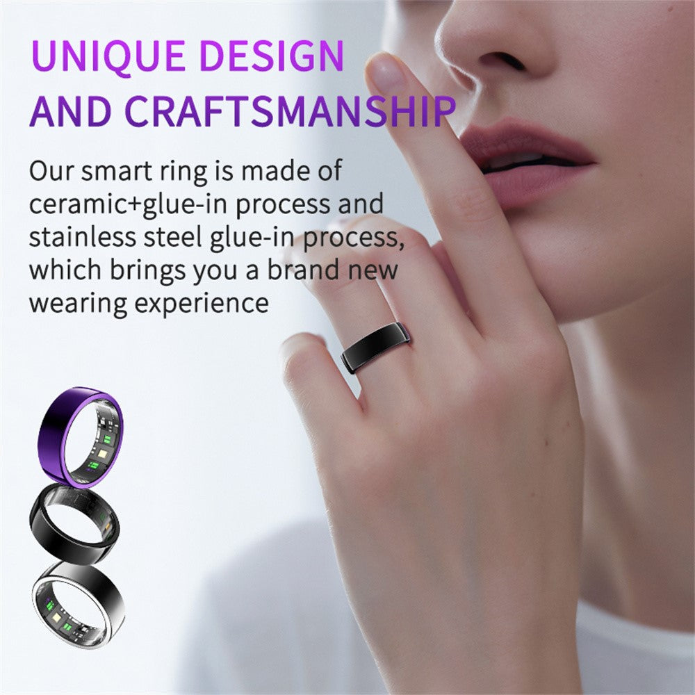 PX01 Bluetooth-compatible Sleep Health Monitoring Smart Ring Multifunction Finger Ring with Charging Base