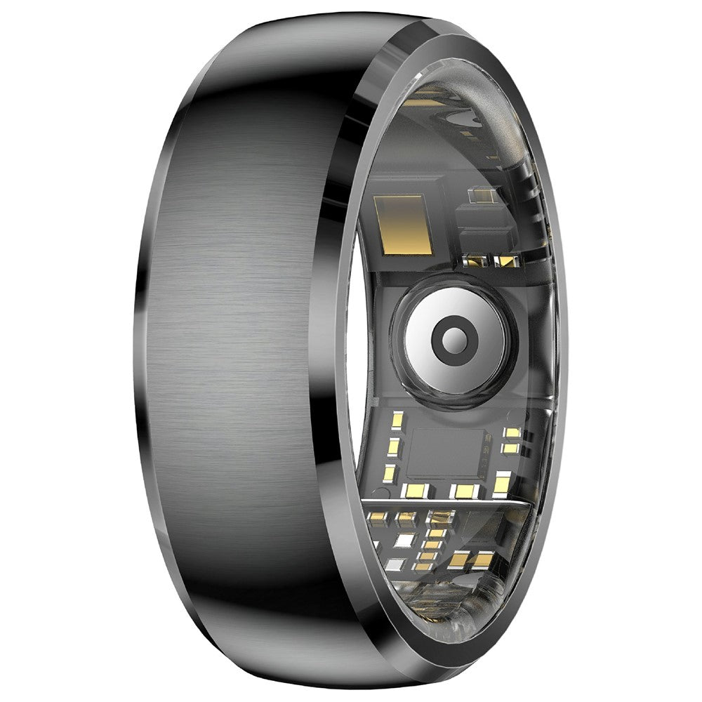 SY15 Smart Ring Health Monitor with Charging Case Vibration Alerts IP68 Waterproof Heart Rate Blood Oxygen Sleep Tracking Finger Ring