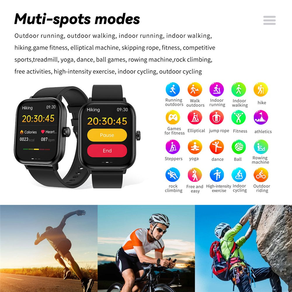 G42 1.83 Inch Women Health Monitor Smart Watch IP67 Waterproof Bluetooth-compatible Calling Sports Watch