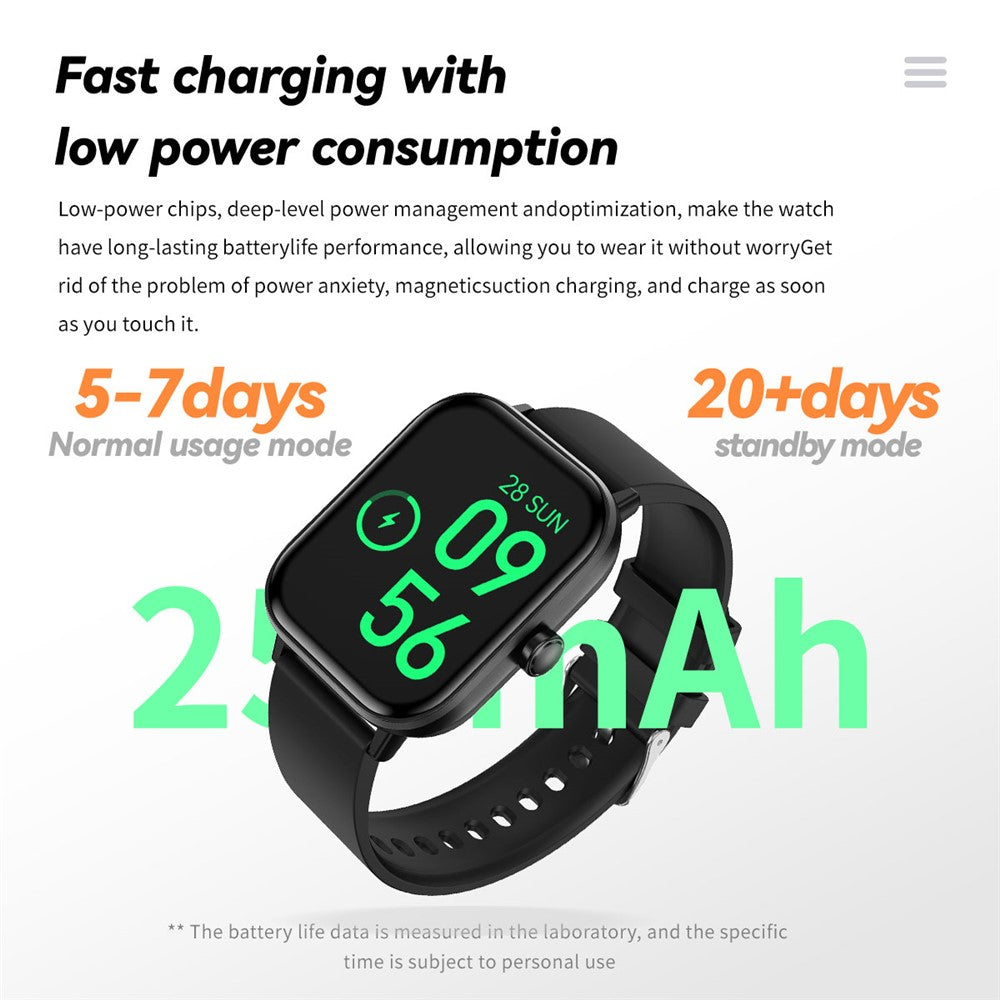 G42 1.83 Inch Women Health Monitor Smart Watch IP67 Waterproof Bluetooth-compatible Calling Sports Watch