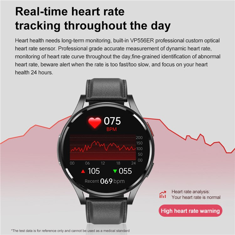 GE30 1.43 Inch AMOLED Screen Smart Watch ECG Heart Rate Monitor Bluetooth-compatible Calling Wristwatc