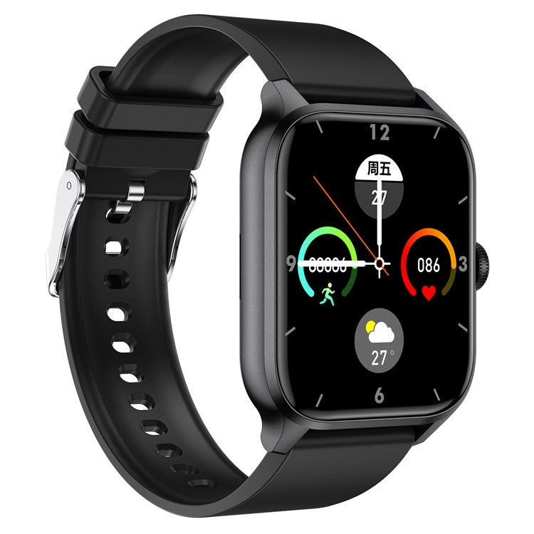 MX09 Smart Watch Bluetooth-kompatibel Calling Heart Rate Monitor 1,85 tums HD-skärm Fitness Tracker Watch