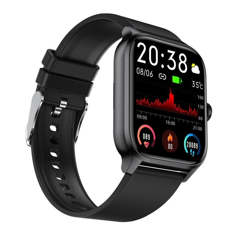 MX09 Smart Watch Bluetooth-kompatibel Calling Heart Rate Monitor 1,85 tums HD-skärm Fitness Tracker Watch