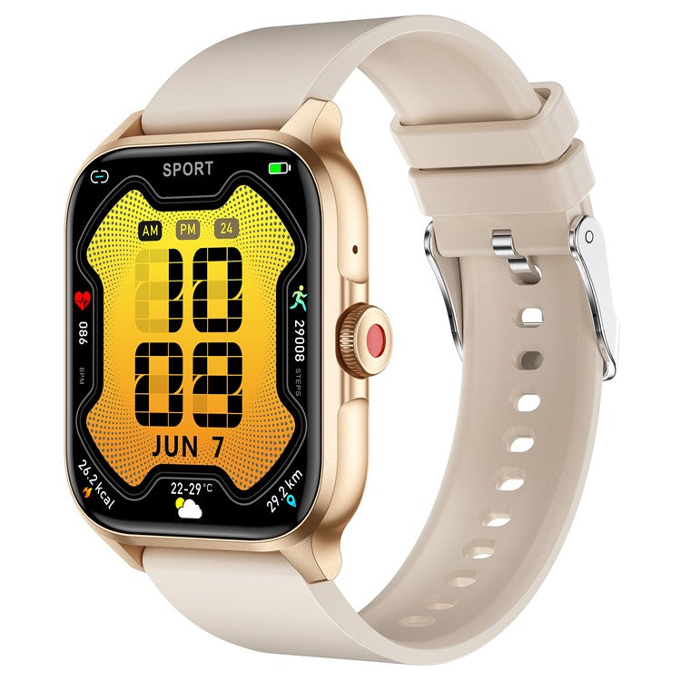 MX09 Smart Watch Bluetooth-kompatibel Calling Heart Rate Monitor 1,85 tums HD-skärm Fitness Tracker Watch