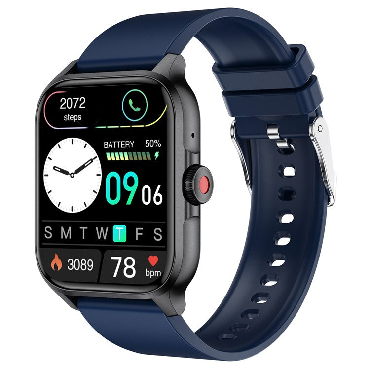 MX09 Smart Watch Bluetooth-kompatibel Calling Heart Rate Monitor 1,85 tums HD-skärm Fitness Tracker Watch