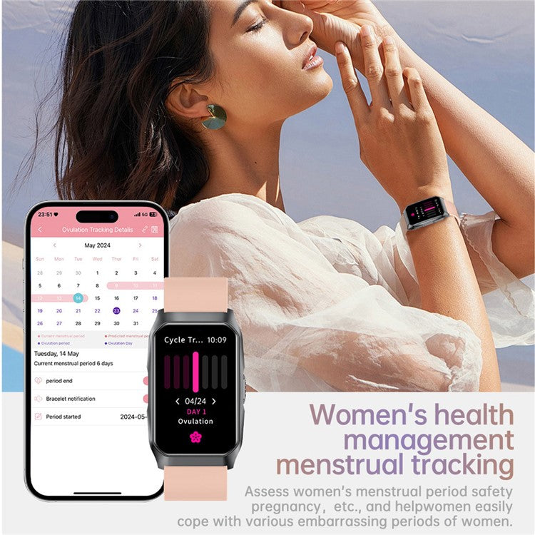 T69 Smart Armband Fitness Tracker Böjd skärm Bluetooth-kompatibel Call Health Monitor Sportarmband