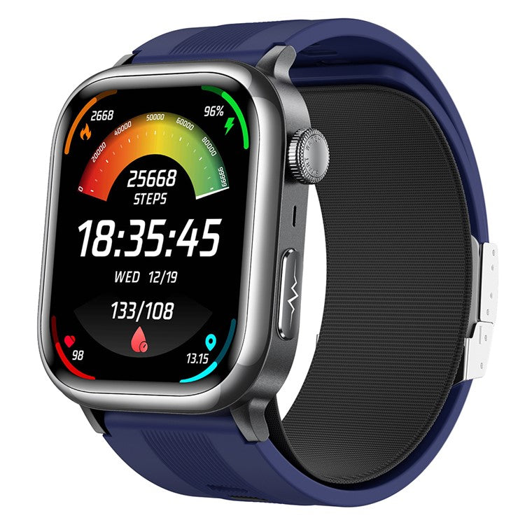 TK66 Smart Watch Blodtrycks-EKG-hälsomonitor Bluetooth-kompatibel samtal SOS Emergency Alert Watch