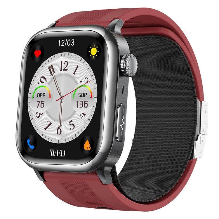 TK66 Smart Watch Blodtrycks-EKG-hälsomonitor Bluetooth-kompatibel samtal SOS Emergency Alert Watch