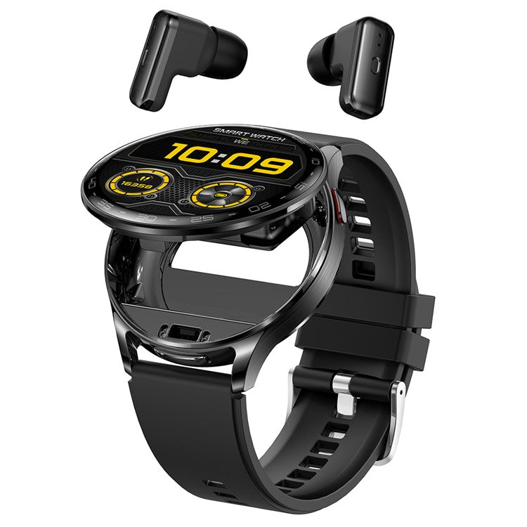 T97 2 i 1 Smart Watch med trådlösa hörsnäckor Bluetooth-kompatibla samtalshälsoövervakning Sport Vattentät klocka