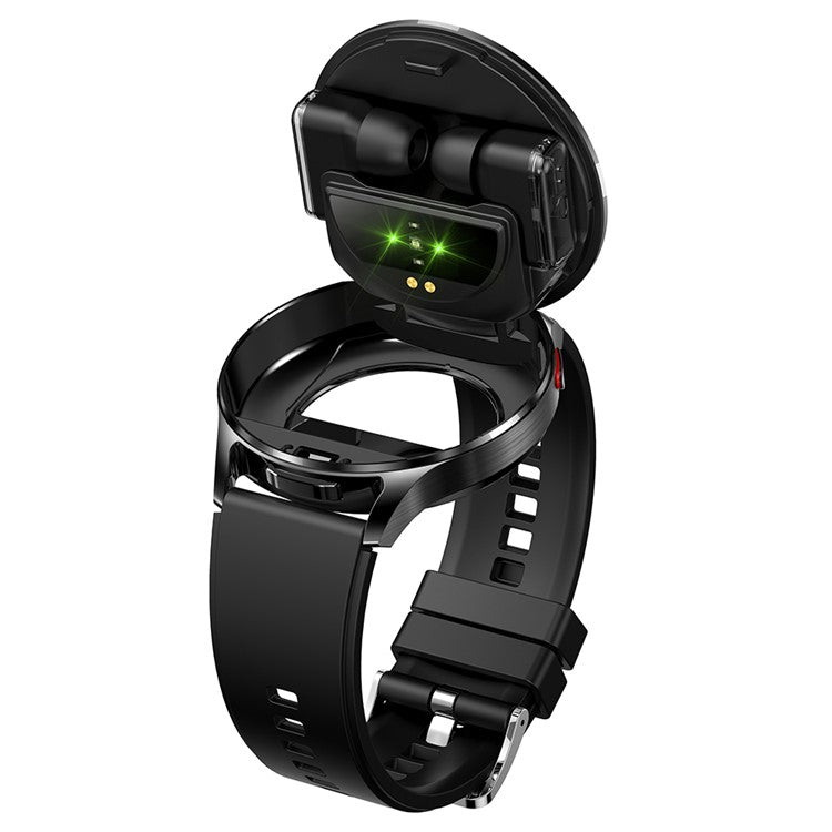 T97 2 i 1 Smart Watch med trådlösa hörsnäckor Bluetooth-kompatibla samtalshälsoövervakning Sport Vattentät klocka