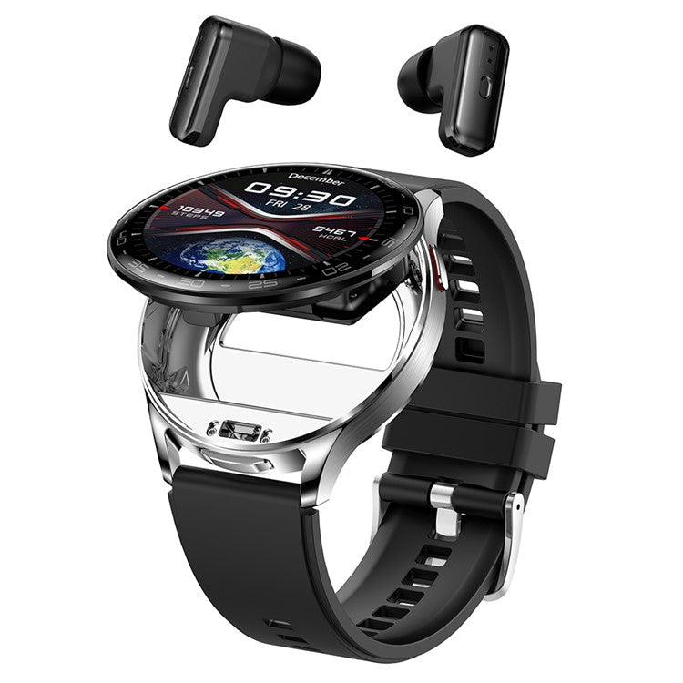 T97 2 i 1 Smart Watch med trådlösa hörsnäckor Bluetooth-kompatibla samtalshälsoövervakning Sport Vattentät klocka