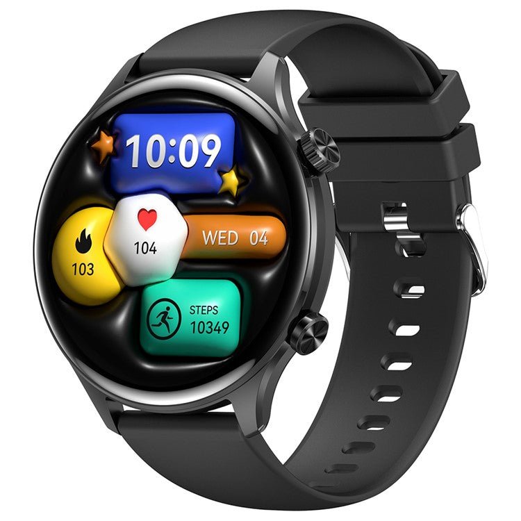HK75 Ultra Thin Smart Watch AMOLED-skärm Bluetooth-kompatibel Calling NFC Vattentät Health Monitor Sportklocka