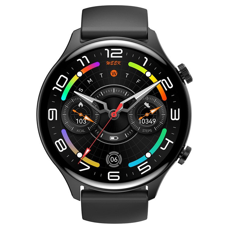 HK75 Ultra Thin Smart Watch AMOLED-skärm Bluetooth-kompatibel Calling NFC Vattentät Health Monitor Sportklocka