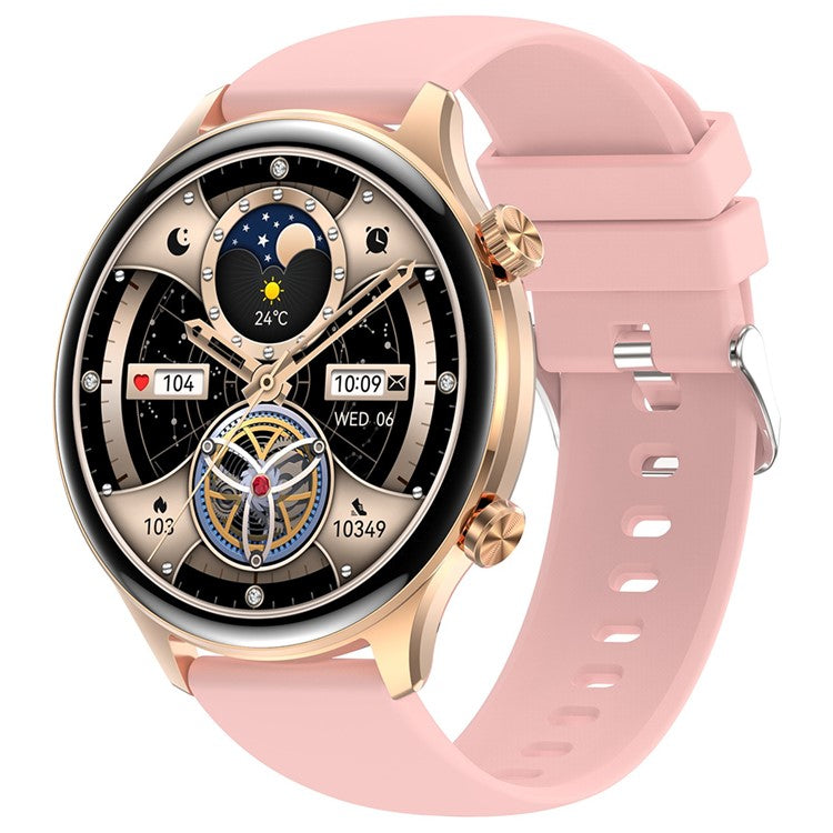 HK75 Ultra Thin Smart Watch AMOLED-skärm Bluetooth-kompatibel Calling NFC Vattentät Health Monitor Sportklocka