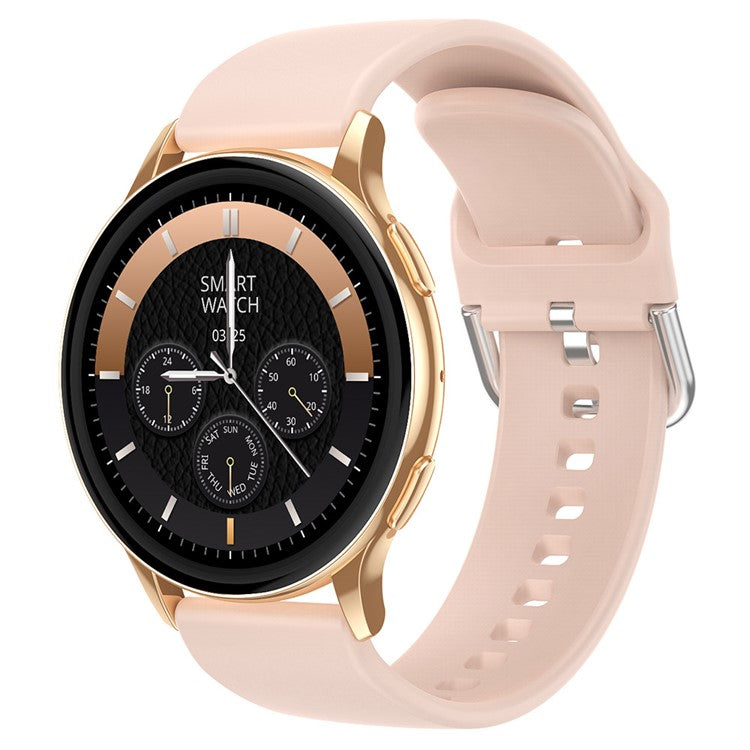 CY29 Dam Smartwatch 1,32 tum AMOLED rund skärm Bluetooth-kompatibel klocka med ringande pulsmätare
