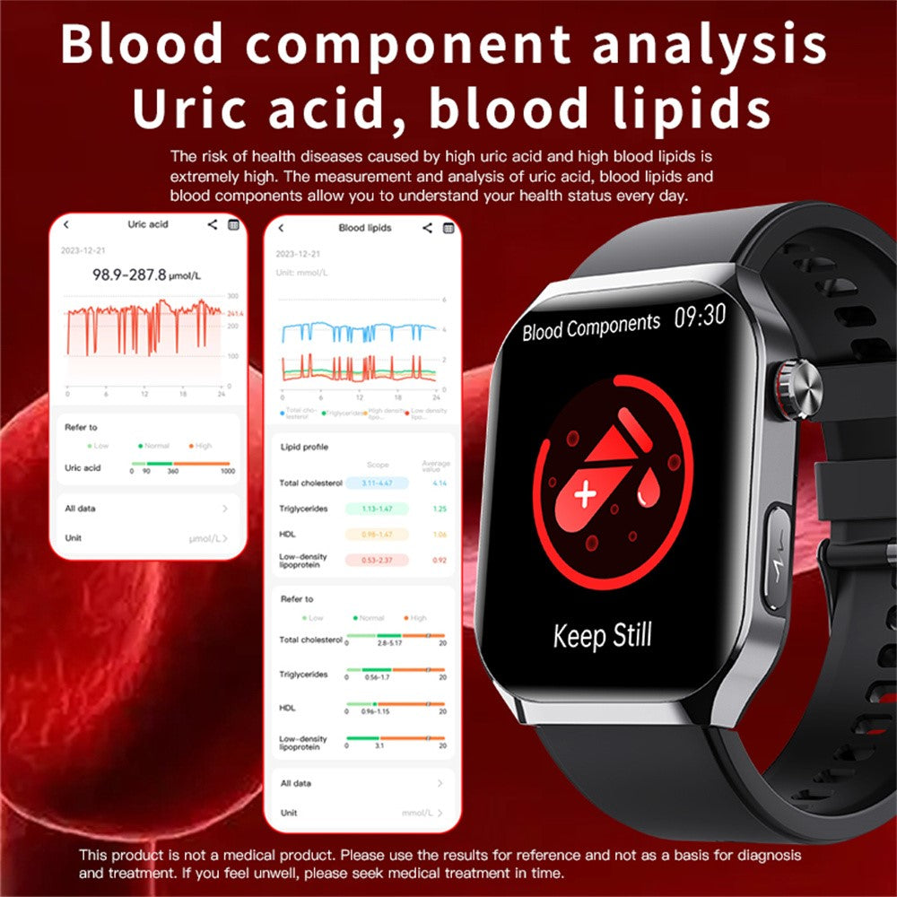 F700 Smart Watch SOS ECG Health Monitor Sleep Fitness Tracker Wristwatch for iOS Android