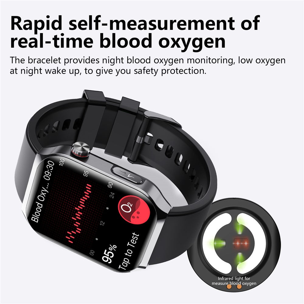 F700 Smart Watch SOS ECG Health Monitor Sleep Fitness Tracker Wristwatch for iOS Android