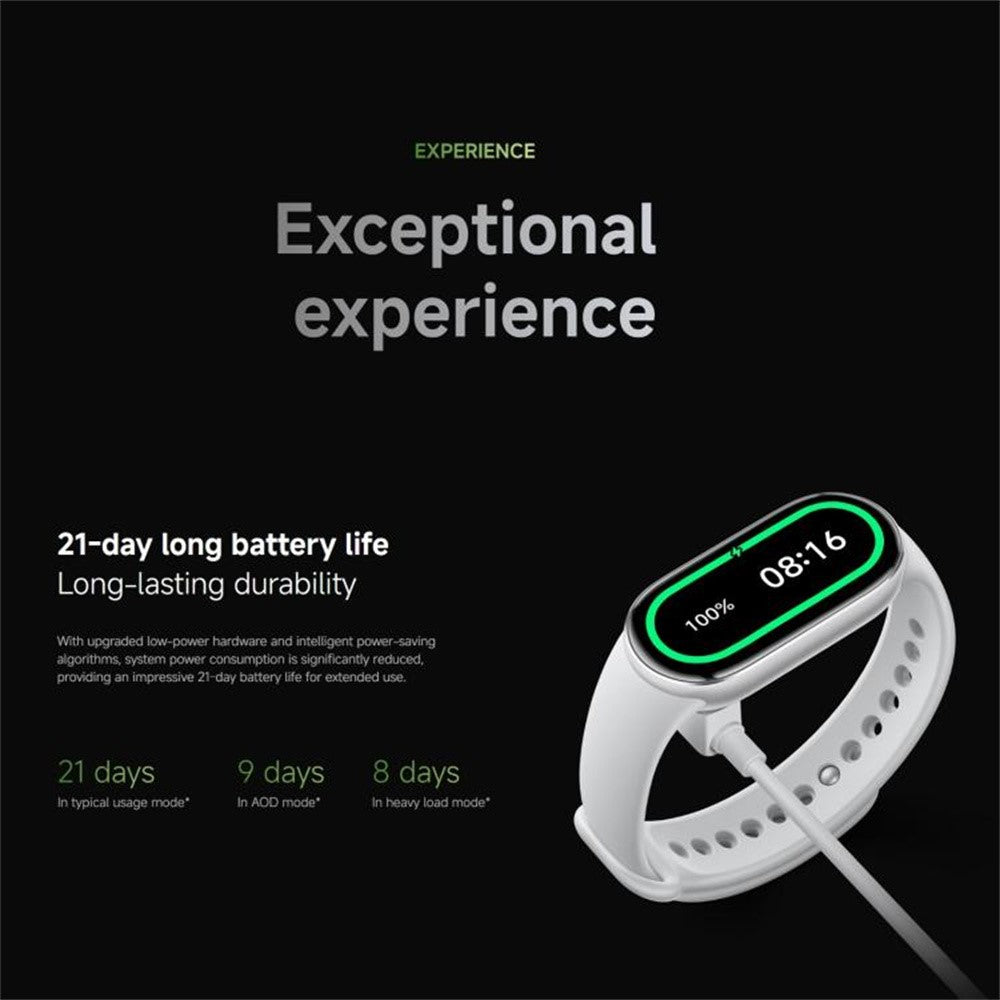 XIAOMI Smart Band 10 1.72 Inch AMOLED Screen Fitness Tracker 5ATM Waterproof Heart Rate Monitor Bracelet (M2457B1) (Chinese Version)