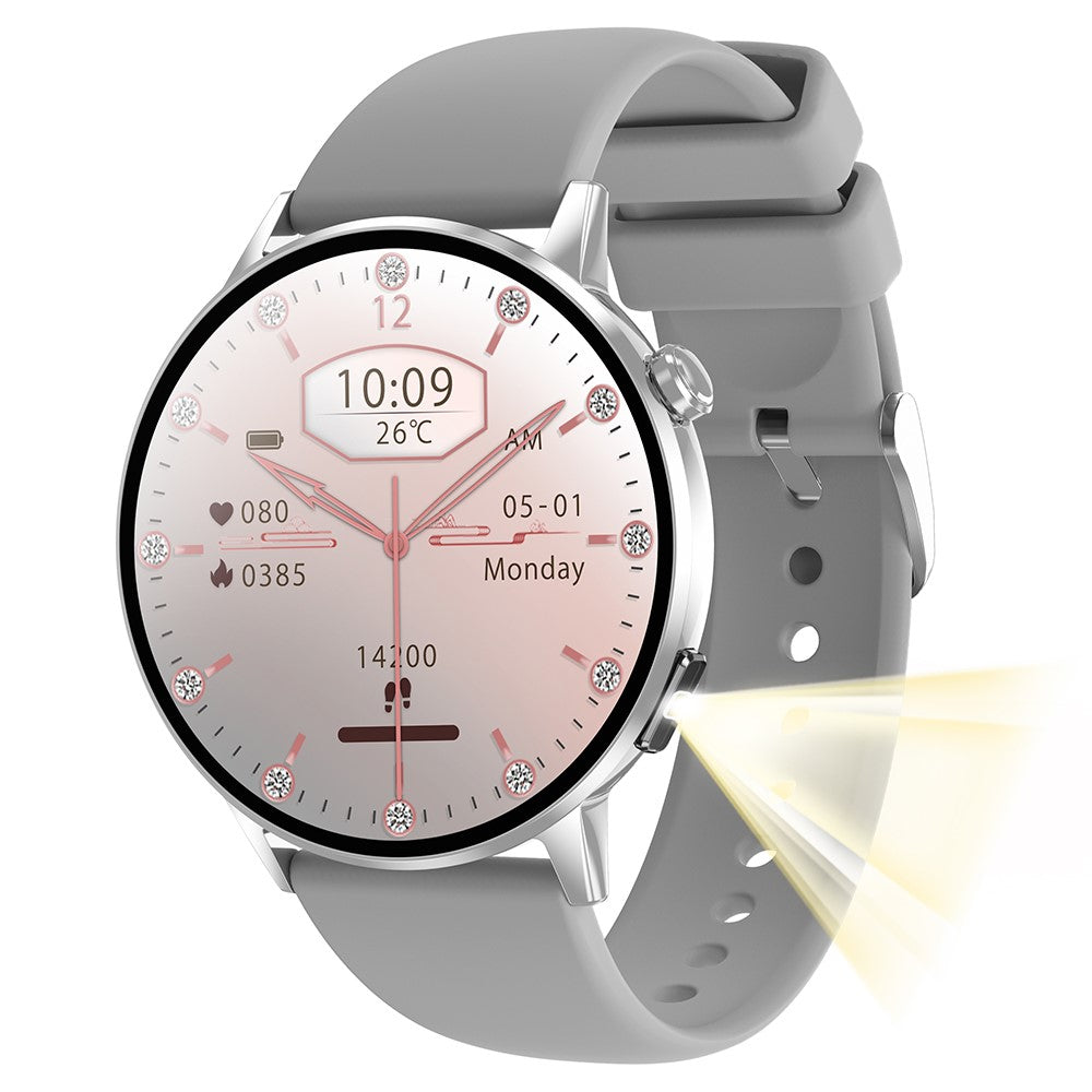 G34 1,32 tums AMOLED-skärm smartklocka hälsomonitor Bluetooth-kompatibel samtalsaktivitetsarmbandsklocka