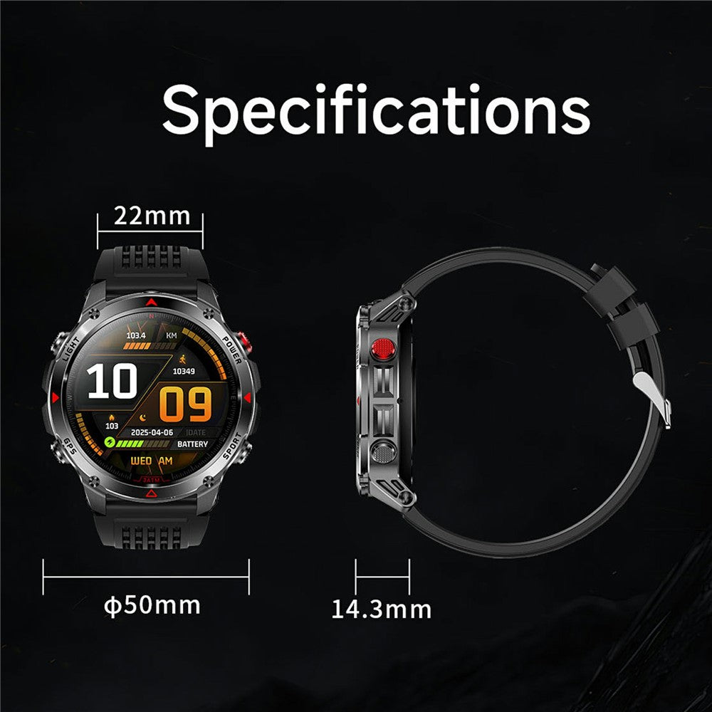 HT37 Bluetooth-compatible Smart Watch Waterproof Fitness Tracker with Blood Pressure / Heart Rate Monitor