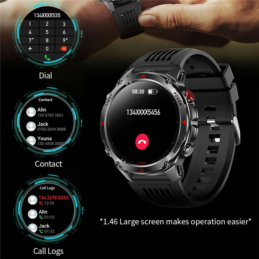 HT37 Bluetooth-compatible Smart Watch Waterproof Fitness Tracker with Blood Pressure / Heart Rate Monitor