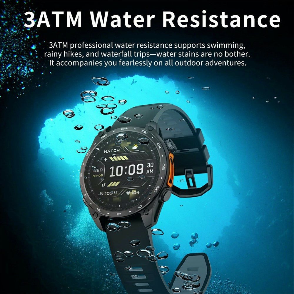 HD300pro 1.43 Inch AMOLED Screen Smart Sports Watch Fitness Tracker with 5 Satellite Positioning Offline Map Navigation