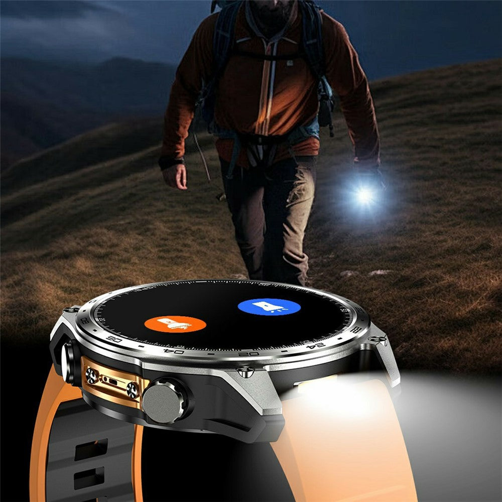 HD300pro 1.43 Inch AMOLED Screen Smart Sports Watch Fitness Tracker with 5 Satellite Positioning Offline Map Navigation