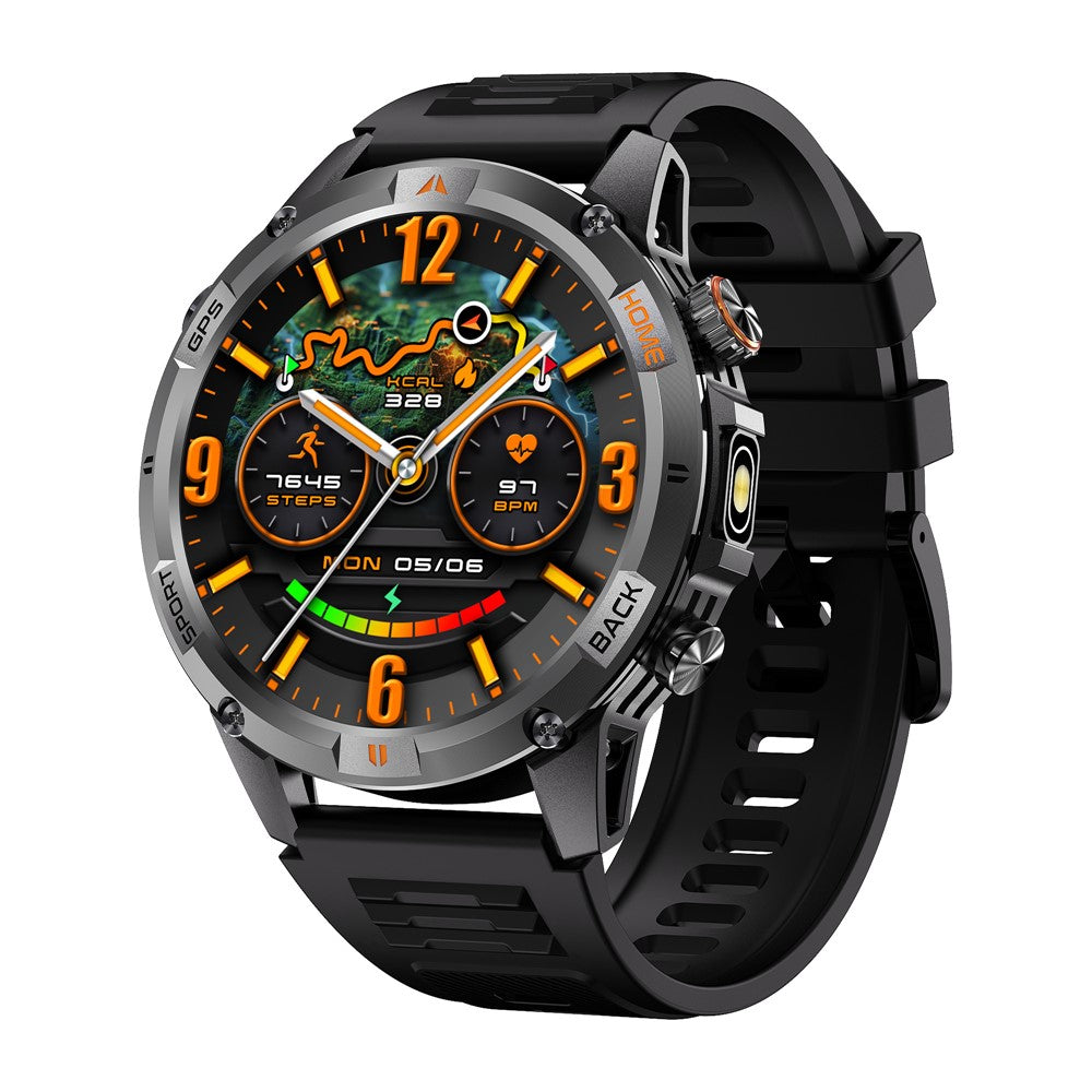 YK15 IP68 Waterproof 1.46 inch HD Screen IP68 Waterproof Smart Watch Bluetooth-Compatible Health Monitoring for Android iOS