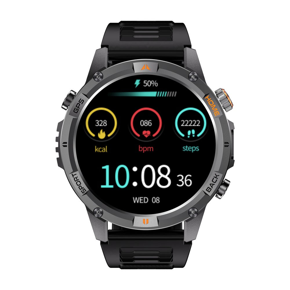 YK15 IP68 Waterproof 1.46 inch HD Screen IP68 Waterproof Smart Watch Bluetooth-Compatible Health Monitoring for Android iOS