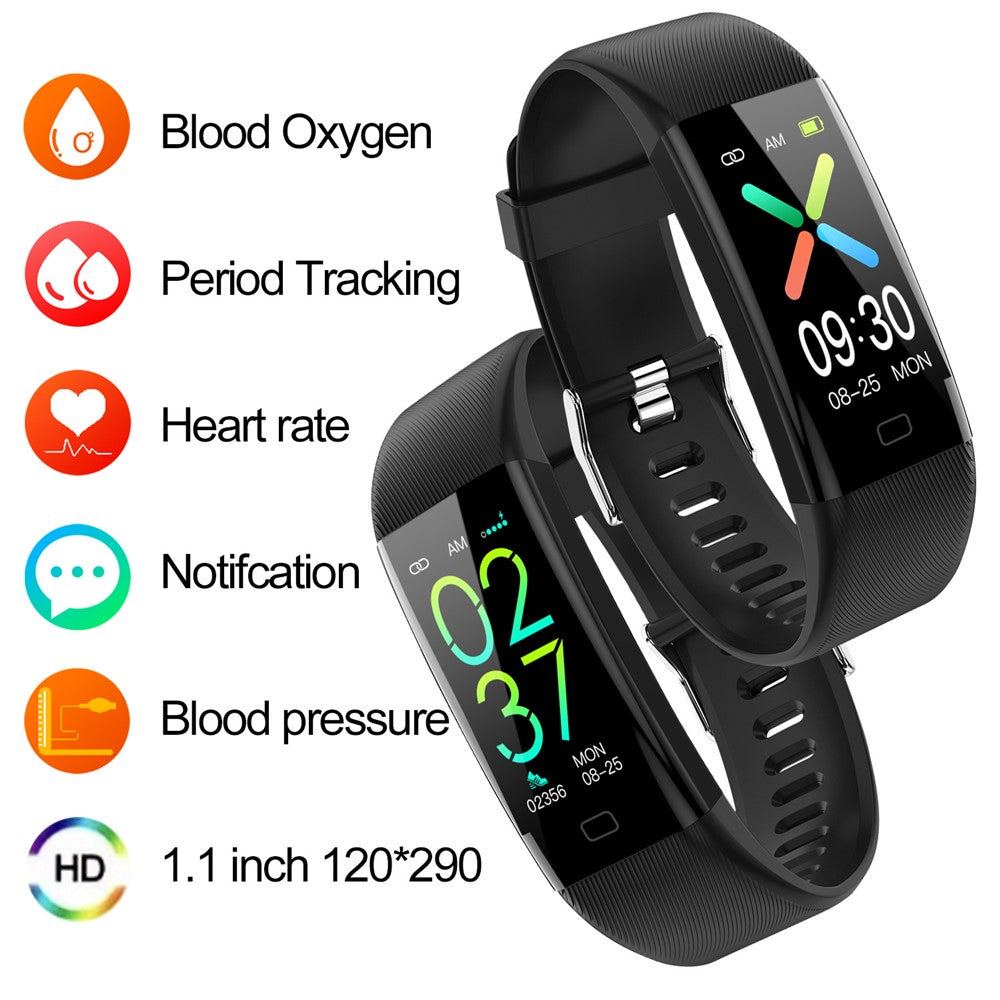 F71 Smart Bracelet Blood Pressure Heart Rate Temperature Pulse Oximeter Pedometer Fitness Tracker
